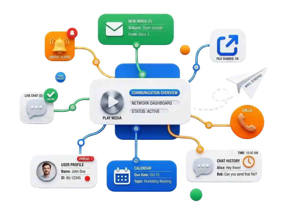 Lead follow-up automation system with email, messaging, phone, and scheduling