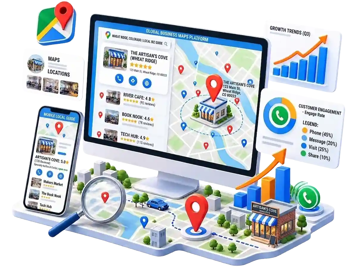 Local SEO and Google Maps visibility for a local service business