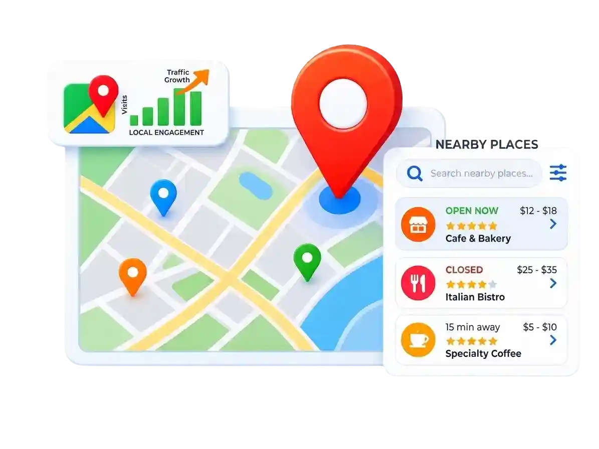 Local SEO and Google Maps visibility for local service businesses