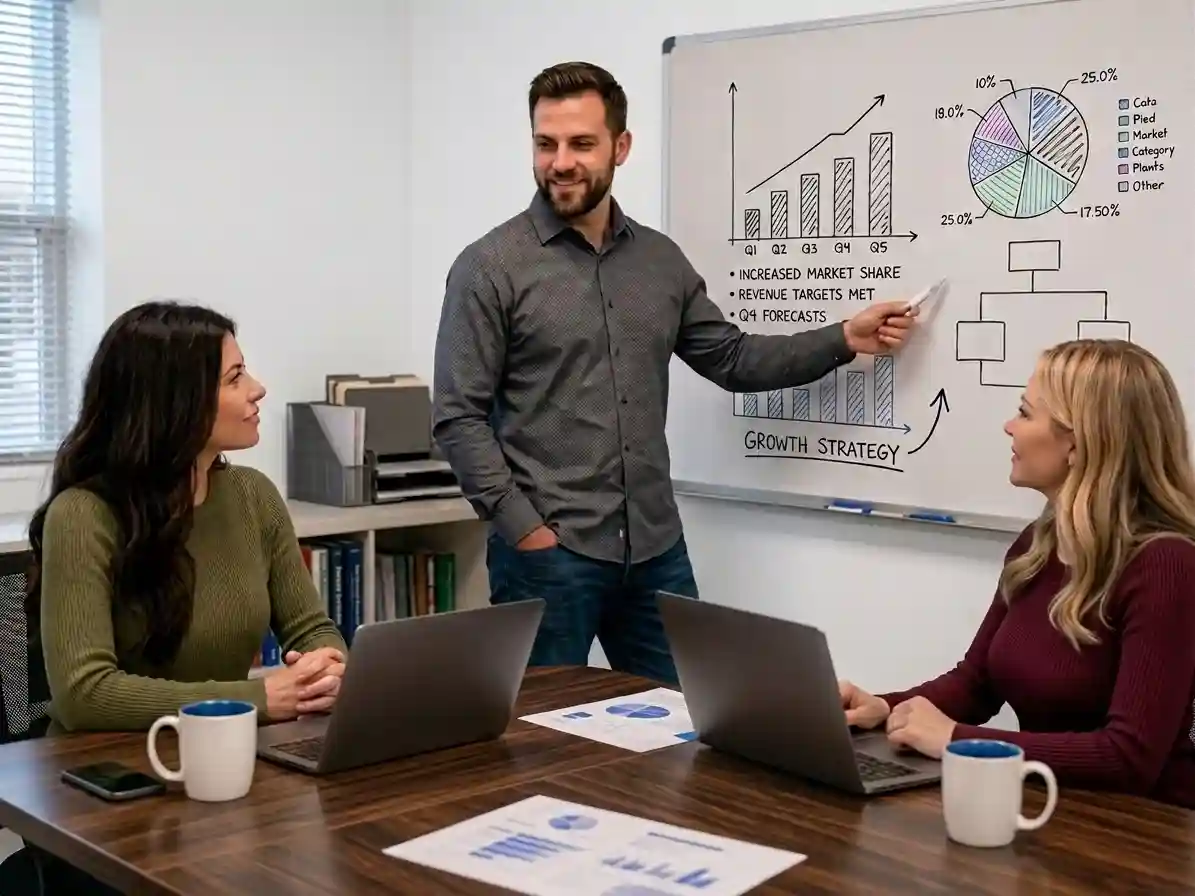 Digital growth strategy planning session for a local service business